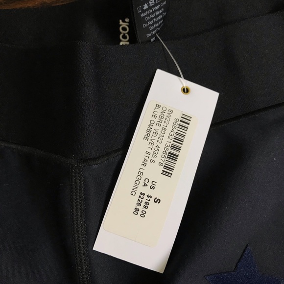 ULTRACOR x SOUL CYCLE ombré velvet star leggings - Picture 3 of 4